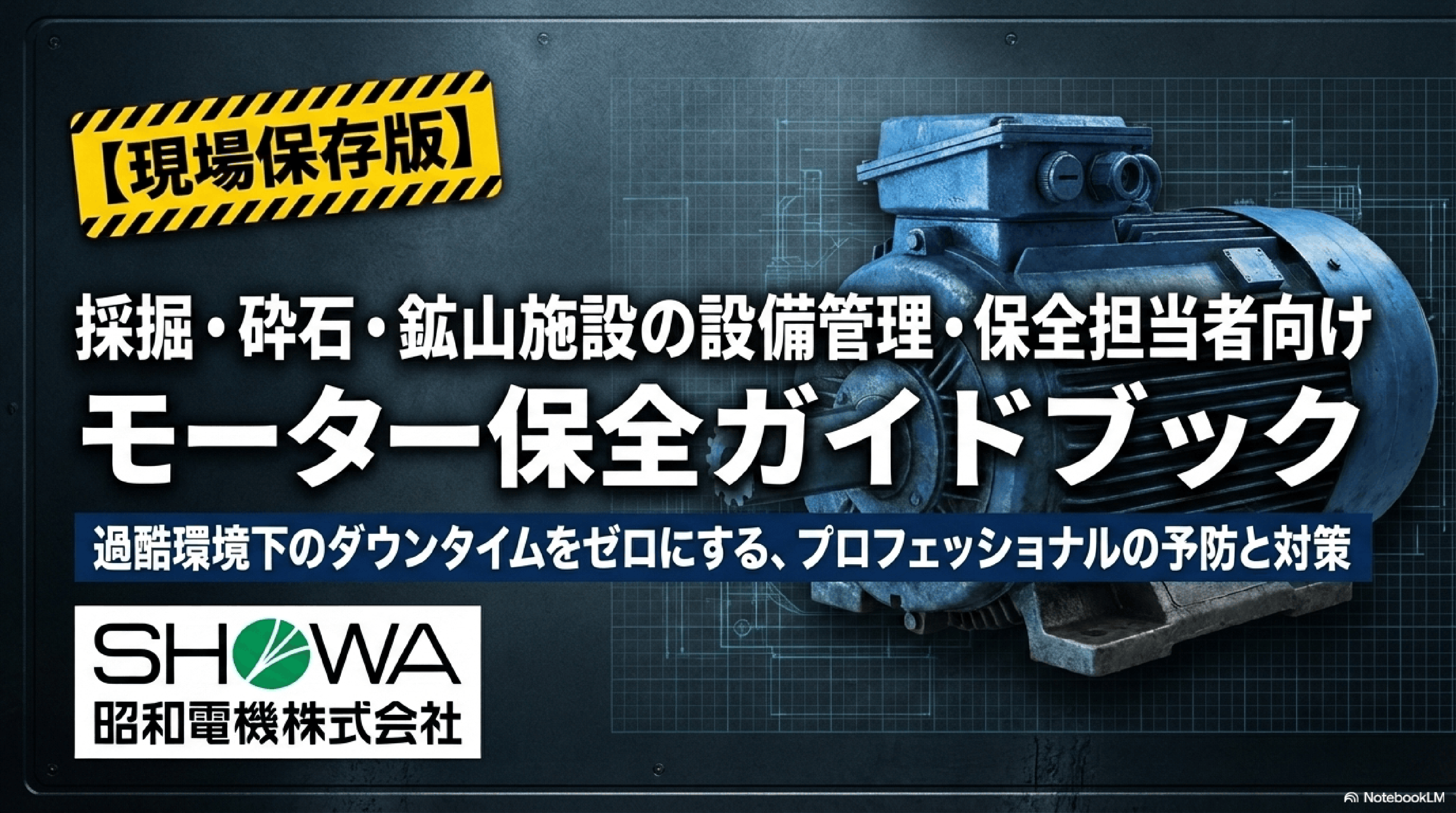 ふるい機・破砕機・粉砕機モーターの保全ガイドブック【採掘・砕石・鉱山施設の設備管理・保全担当者向け】｜モーターメンテナンス.com｜昭和電機株式会社