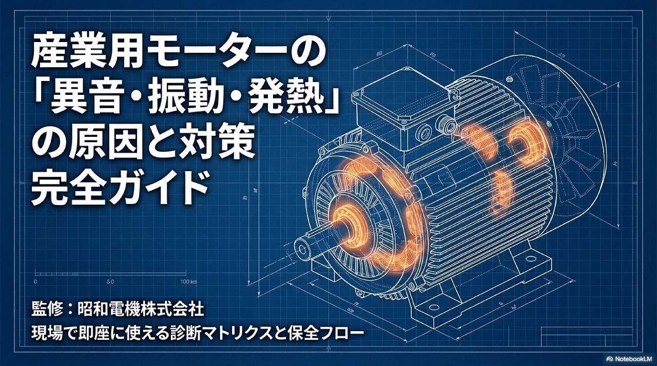 産業用モーターの「異音・振動・発熱」の原因と対策完全ガイド｜モーターメンテナンス.com｜昭和電機株式会社
